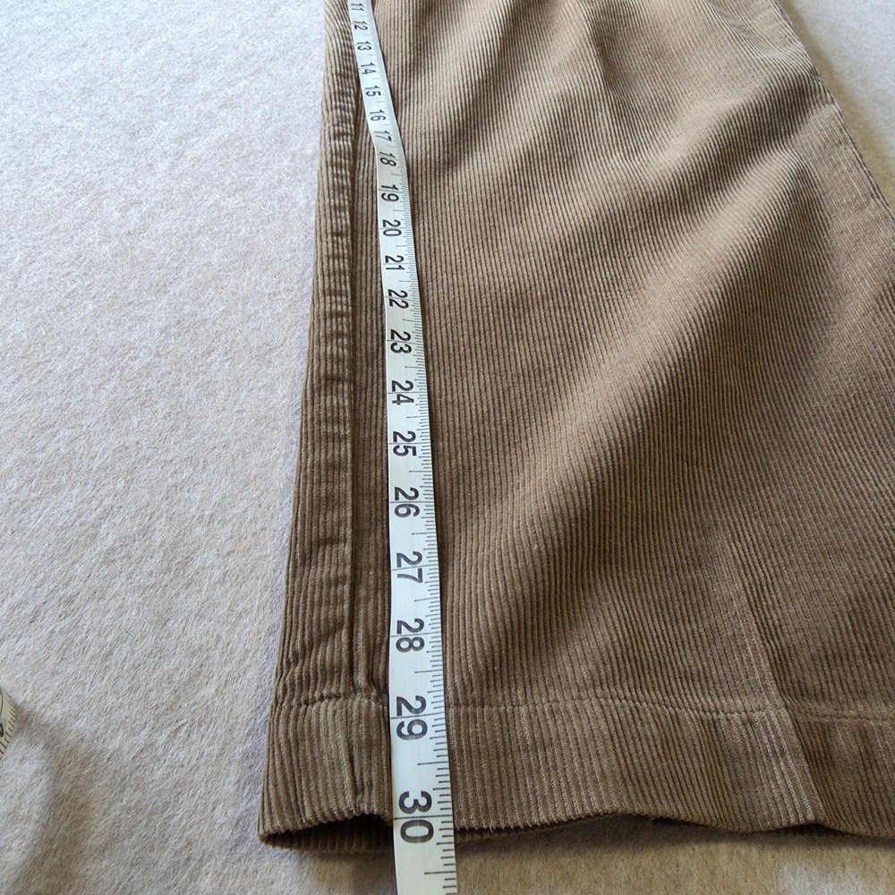 GAP Y2K Loose Fit Corduroy Pants 36x30 Brown Baggy Straight Leg Skater Grunge - Picture 11 of 13
